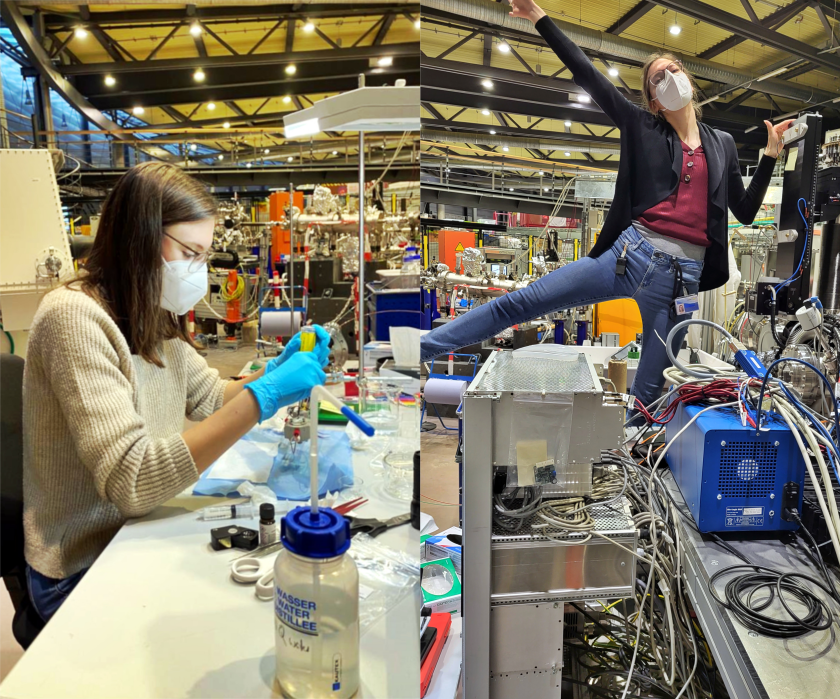 Hanna is before and after the sample preparation - enlarged view