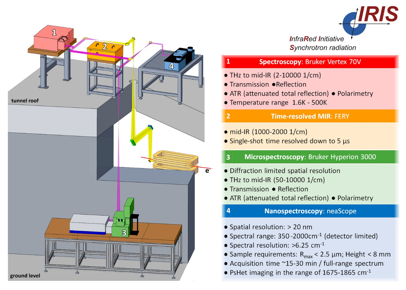 IRIS Beamline and Endstations