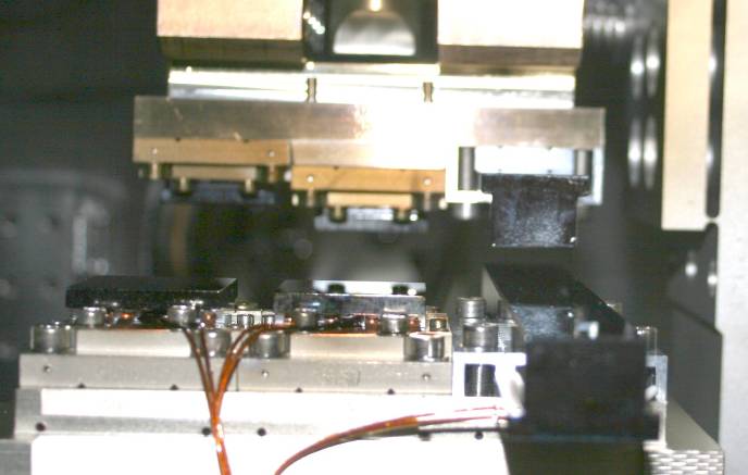 3 monochromators of the mySpot Beamline, left to right: Si111, Si311, B4C/Mo Multilayer 